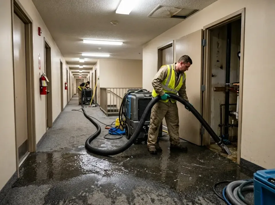 multi-unit-apartment-hallway-f-005 — frequently asked questions, Emergency Burst Pipe Water Extraction & Removal in Sand Spr…